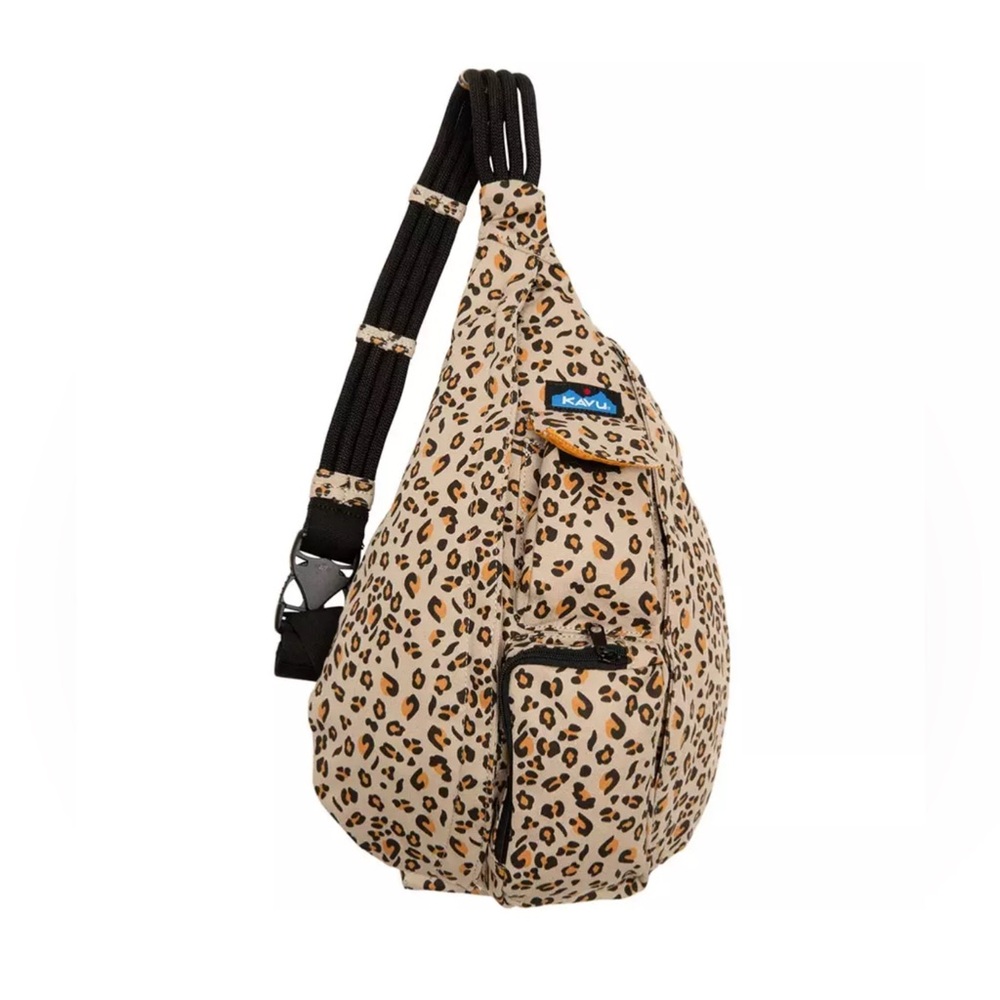 KAVU Rope Crossbody Bag Leopard ~ Spot On